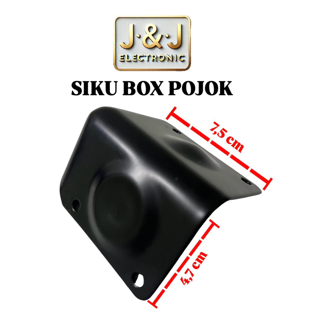 Salon Box Speaker , Siku Box Pojok Besi Hitam K-E45