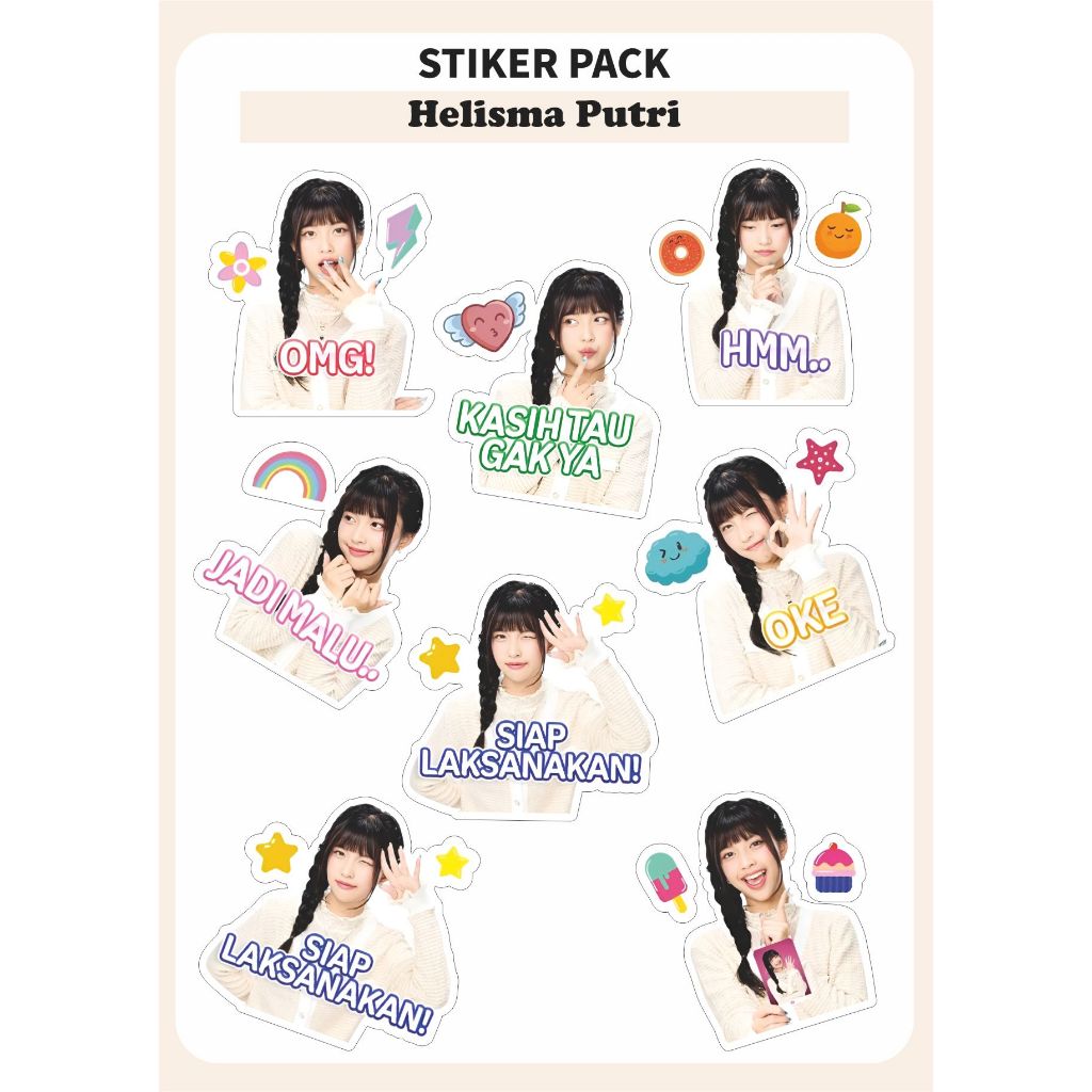 

[Ver.1] ELI STIKER PACK JKT48 HELISMA PUTRI