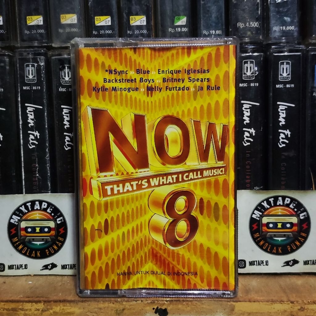 Kaset Pita - Now That's What I Call Music - Now 8 - Kompilasi Barat - NSync - Blue - Enrique Iglesia