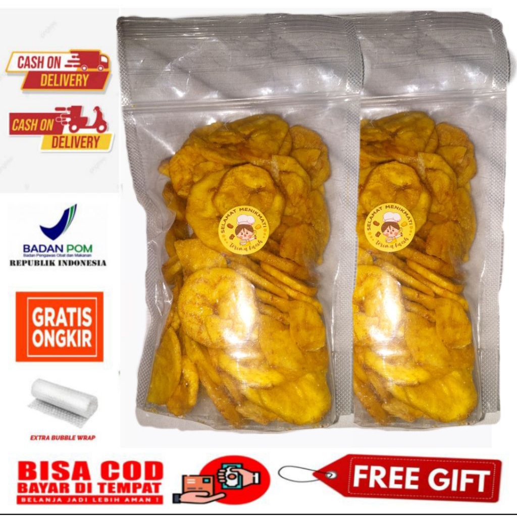 

kripik pisang manis premium 250gr makan ringan