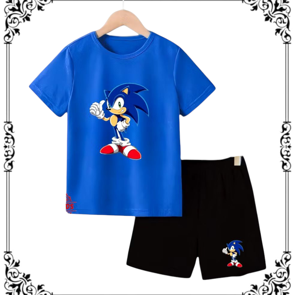 Stelan Anak Sonic/Baju Sonic Anak Laki Laki/karakter (2-10thn) unisex