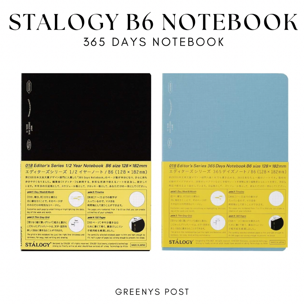 

Stalogy Notebook Editor's Series 365 B6 A6 Journal Buku Catatan Jurnal Bujo