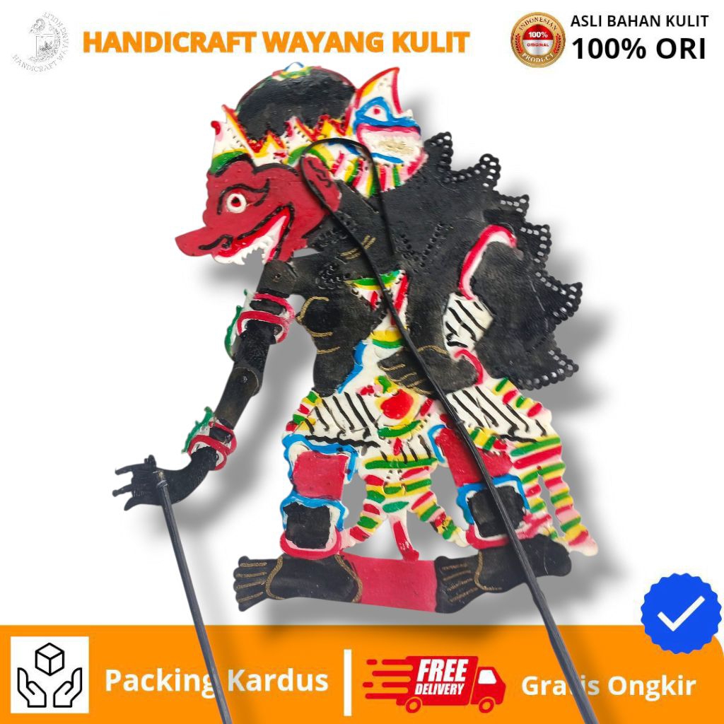 HANDICRAFT WAYANG KULIT | wayang kulit sapi asli buto babrah