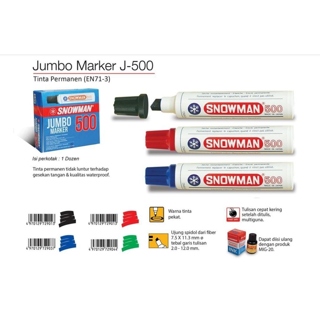 

Spidol/Jumbo/500/Permanen