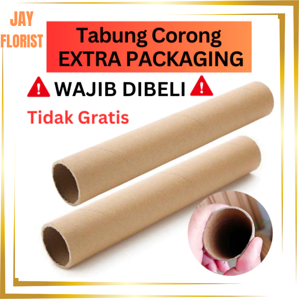 

Tabung / Corong / Selongsong EXTRA PACKAGING TEBAL Kertas Buket Bunga