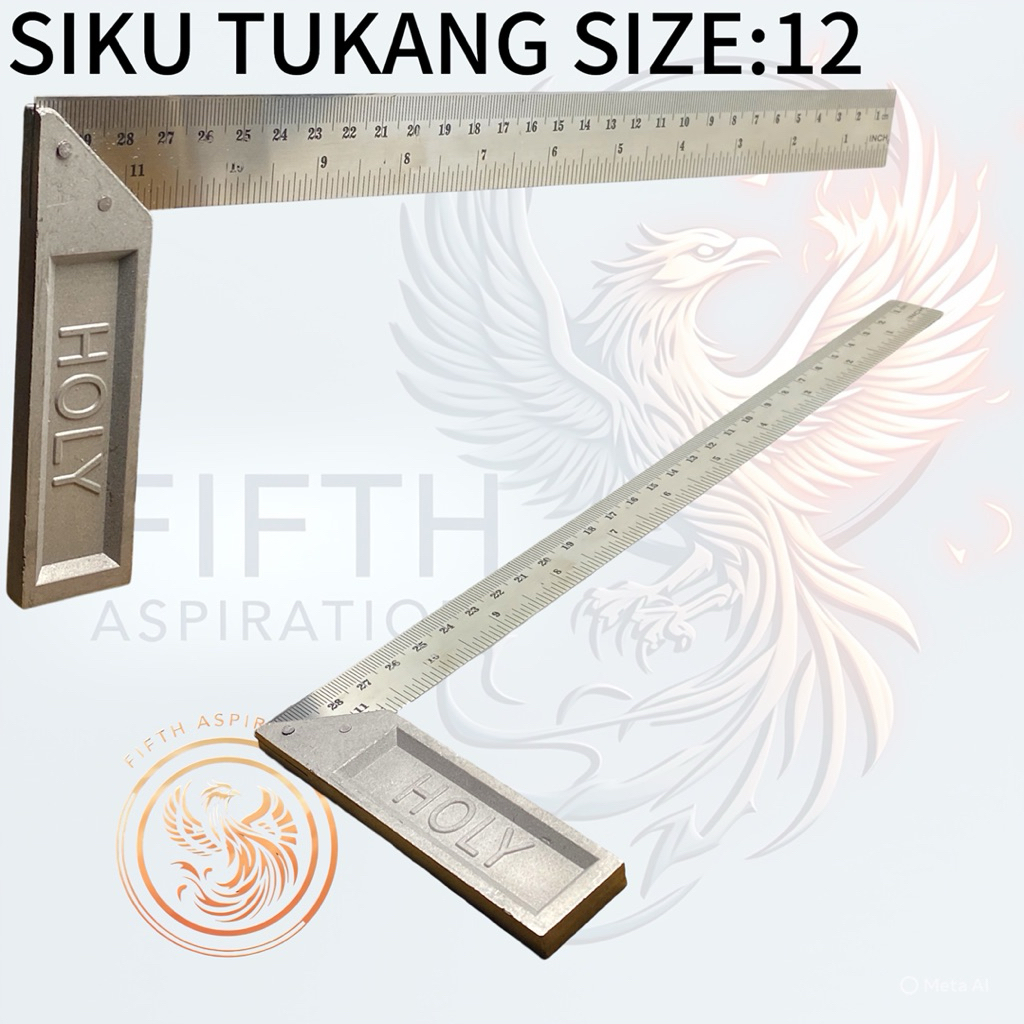 

Penggaris Siku Tukang 30 Cm Stainless Pasekon Pengaris