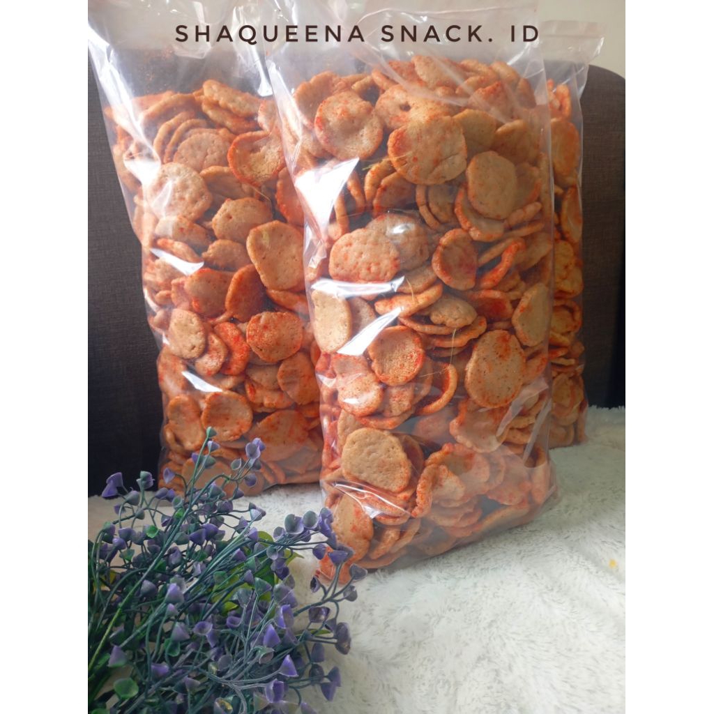 

Kerupuk jengkol extra pedas 400gr/kerupuk jengkol cemilan snack