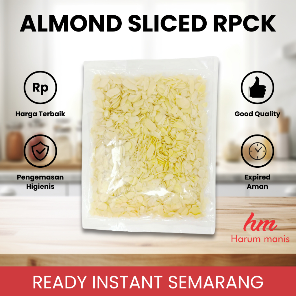 

Almond Sliced / Iris Repack 50 gram Instant Semarang