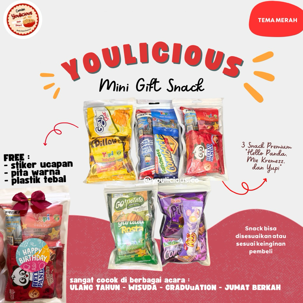 

Mini Gift Snack / Mini Gift / Hampers Snack / Bingkisan Ulang Tahun / Bingkisan Wisuda / Snack Anak