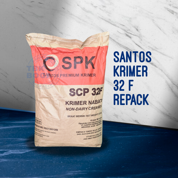 

( Repack ) Krimer Santos SCP 32 F ( 500 gr, 1 kg ) Bubuk Creamer Powder Nabati Non Dairy