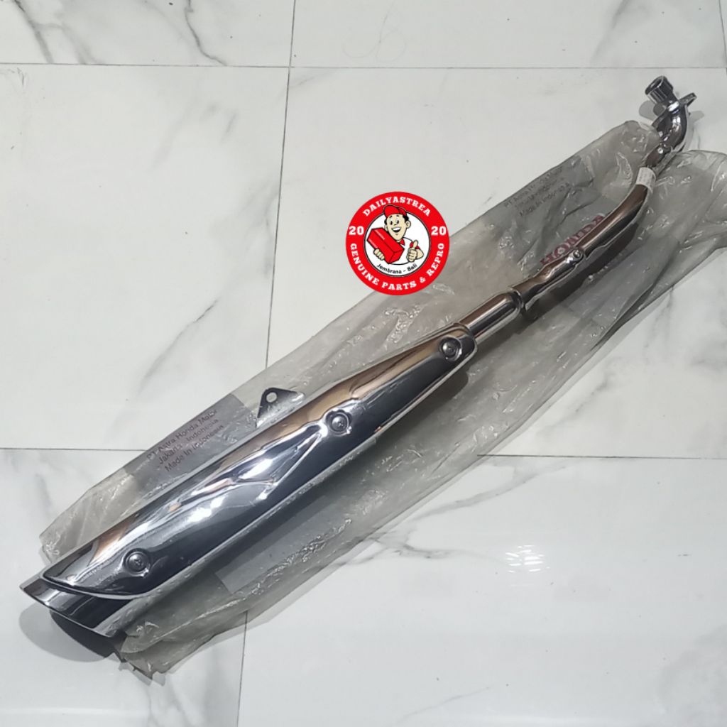 MUFFLER EXHAUST KNALPOT HONDA SUPRA X 125 OLD LAMA ORIGINAL ORI ASLI AHM 18300-KTM-850