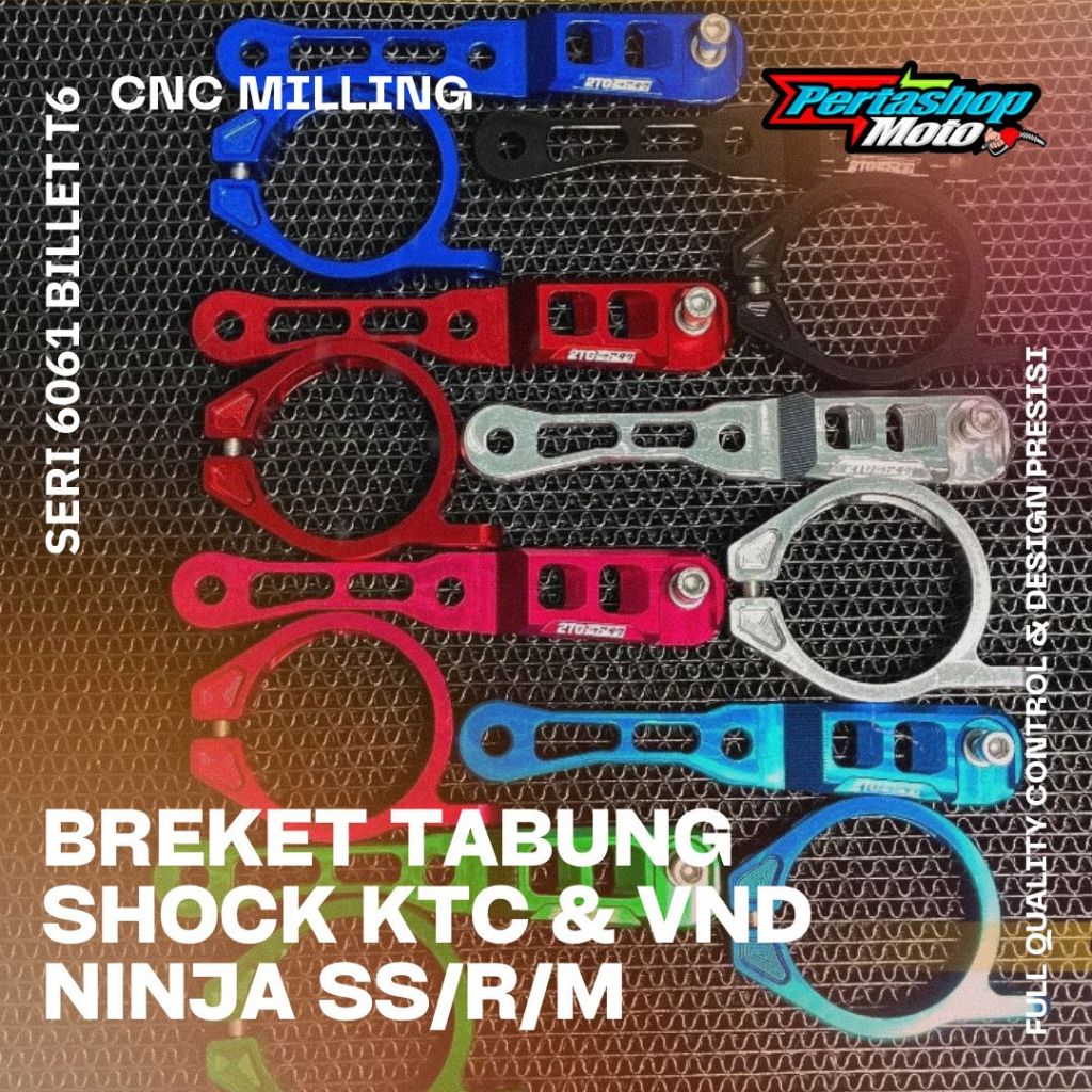 BREKET TABUNG SHOCK KTC CNC BREKET TABUNG SHOCK VND CNC BREKET TABUNG SHOCK BELAKANG NINJA SS/R/M