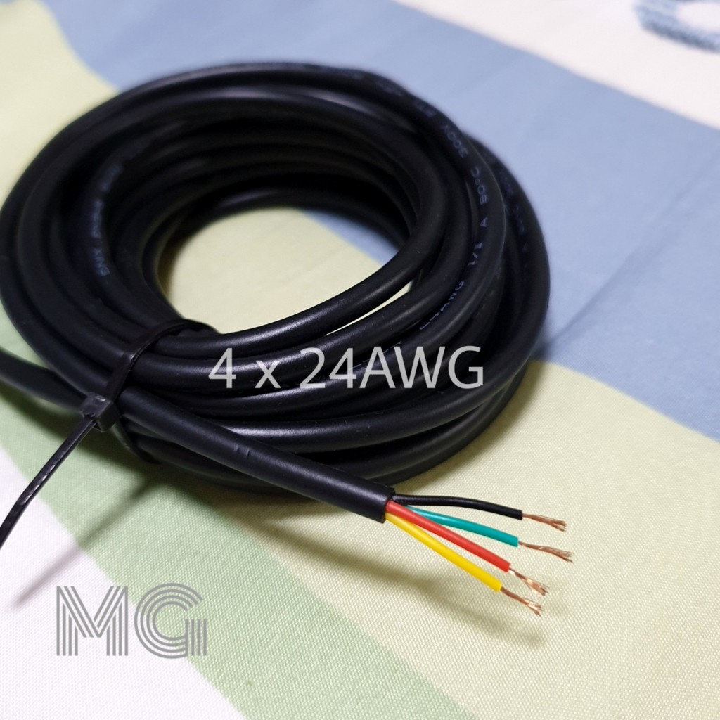 Kabel isi 4 x 24 awg / Kabel 4 jalur Full Tembaga ( harga meteran )