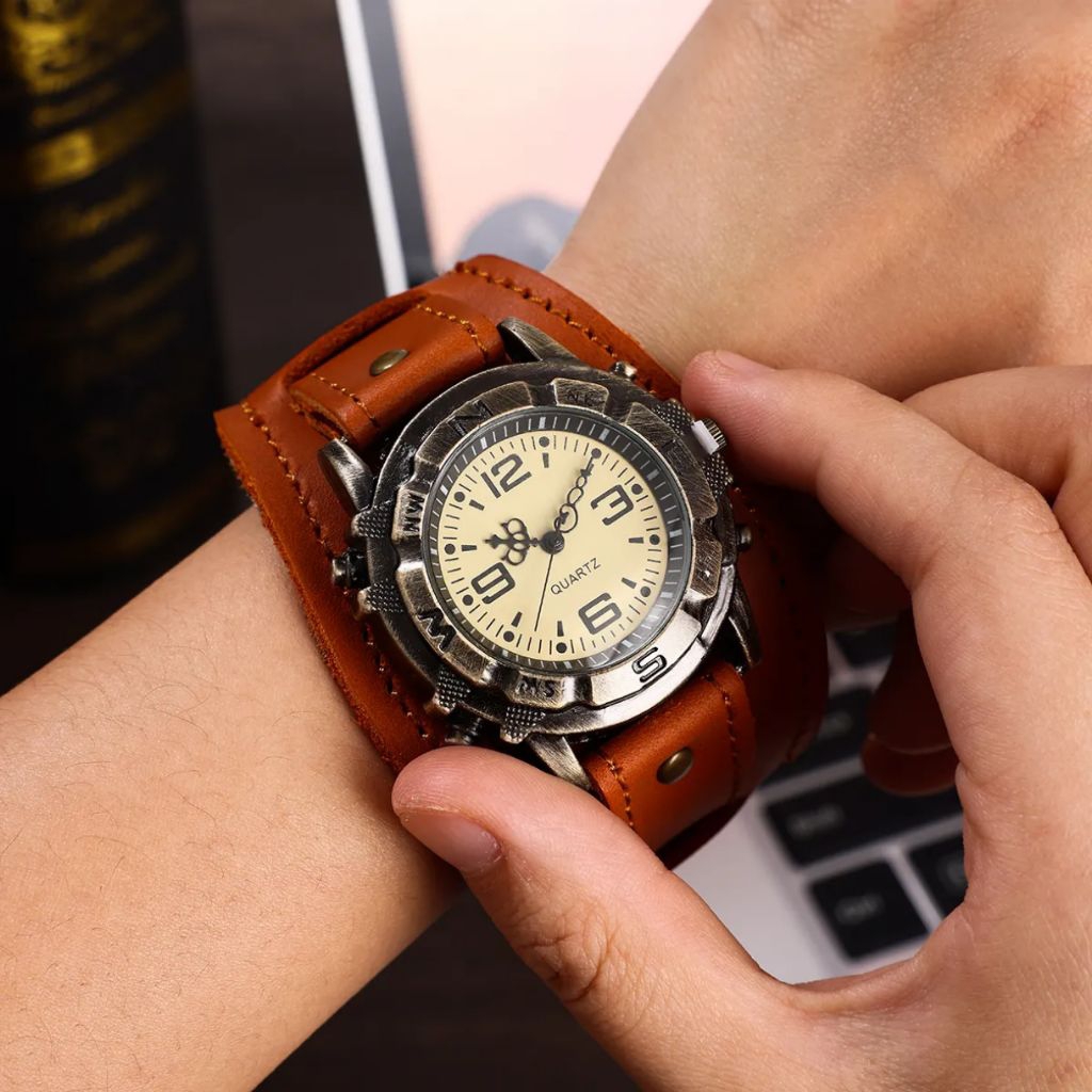 jam tangan pria super keren,jam tangan kulit import