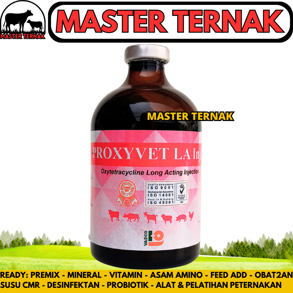 PROXYVET LA 100ML VADCO - Antibiotik Spektrum Luas Hewan Long Acting - Mirip Vet Oxy LA