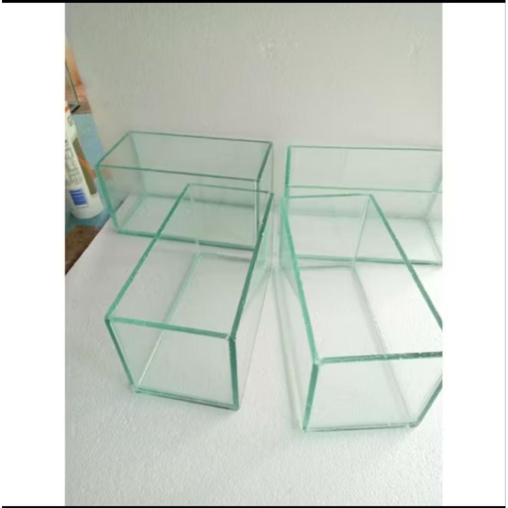 Aquarium mini kaca 15x10x10 soliter ikan kecil