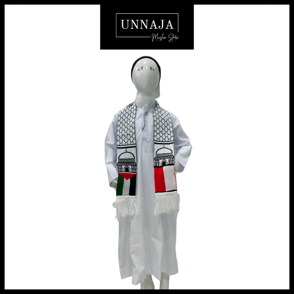 KODE O37T UMS Syal Palestina Anak  Syal Rajut Komputer