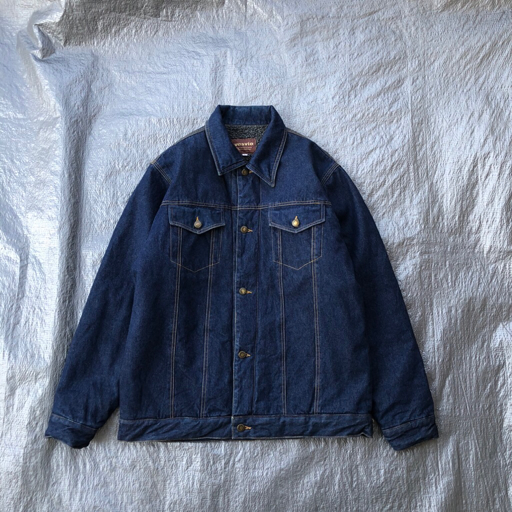 Trucker jeans jacket sherpa Vesvio ( second/bekas )