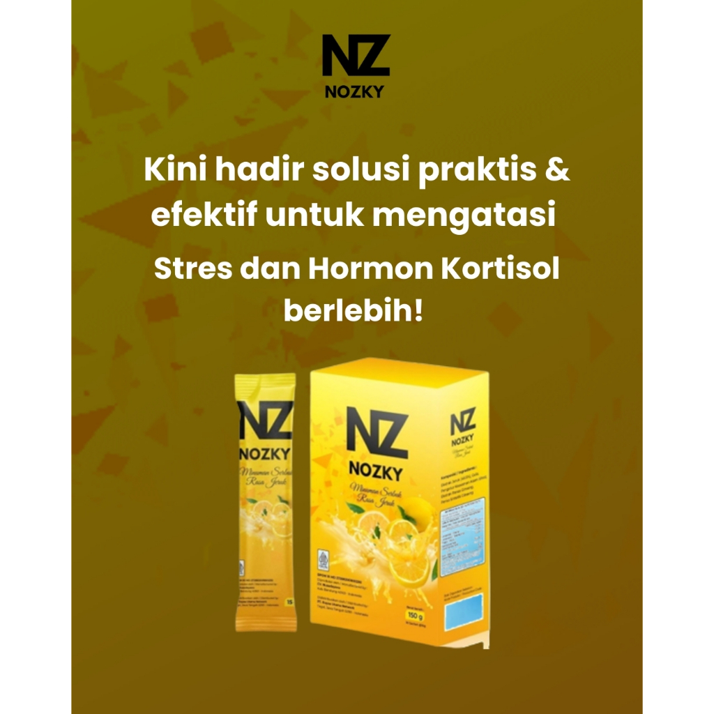 Nozky Stamina Pria Rasa Jeruk 100% Herbal 3 Sachet, pengganti Agneta Redwine