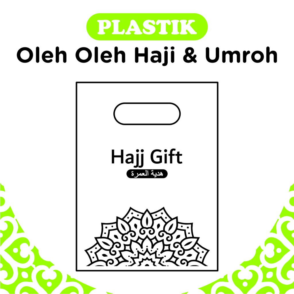 

Isi 50pcs (size 20 x 28cm) Kantong Plastik Oleh-Oleh Haji & Umroh Motif Ka'bah, Plastik Gift Haji, Plastik Gift Umroh, Plastik Souvenir Haji