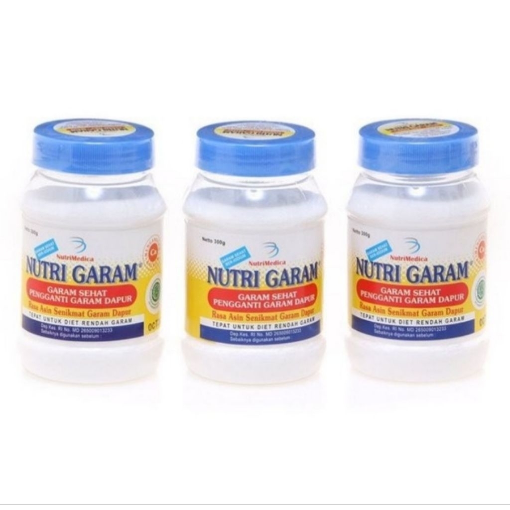 

Nutri Garam Sehat Pengganti Garam Dapur 300 gram