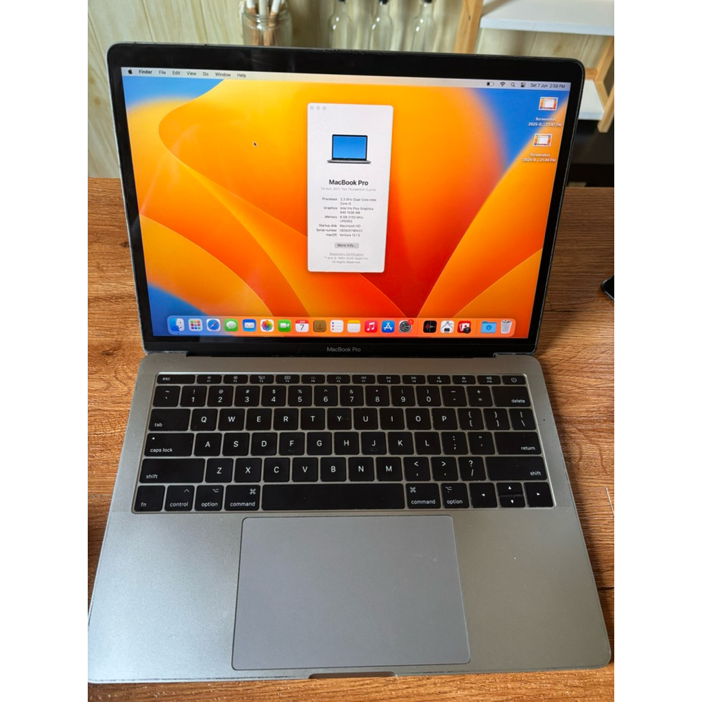 Macbook Pro 2017 (Non Touchbar) RAM 8/128