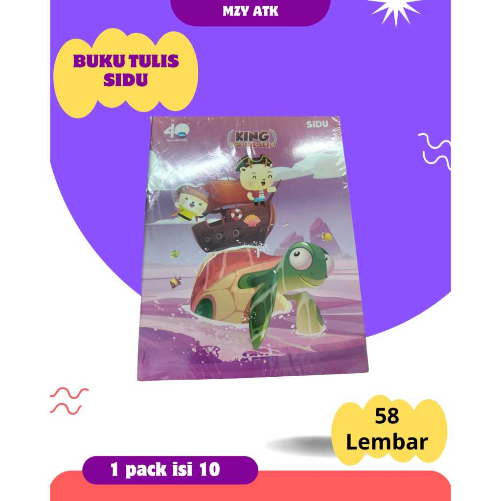 

Buku Tulis SIDU Sinar Dunia 58 Lembar 1 Pak isi 10
