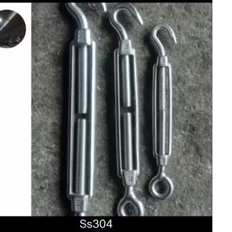 Jarum Keras/Turnbuckle Stainless Ss304 10mm