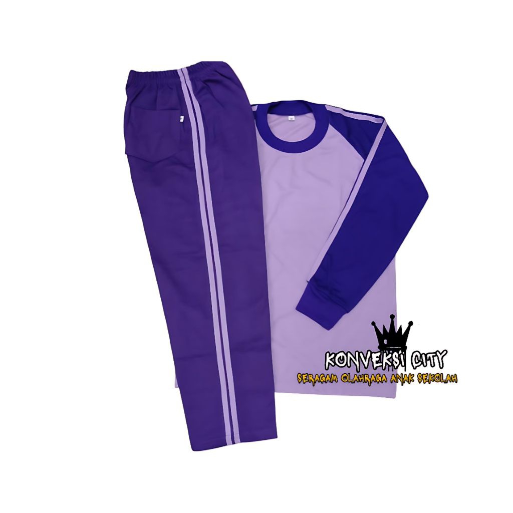 PL stelan seragam Olahraga anak sekolah SD tangan panjang