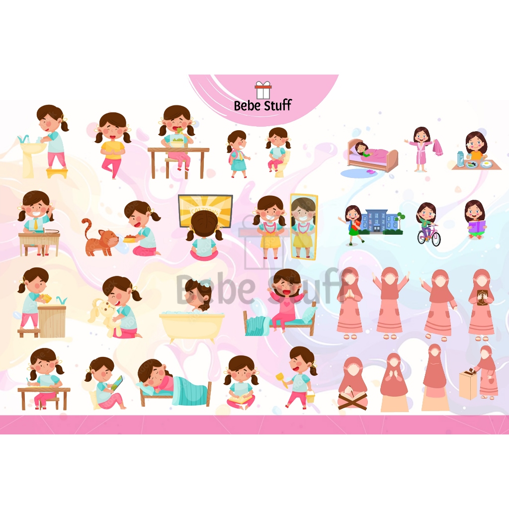 

Stiker Girl / Stiker Scrapbook / Stiker Journaling / Stiker Buku / Stiker Lucu