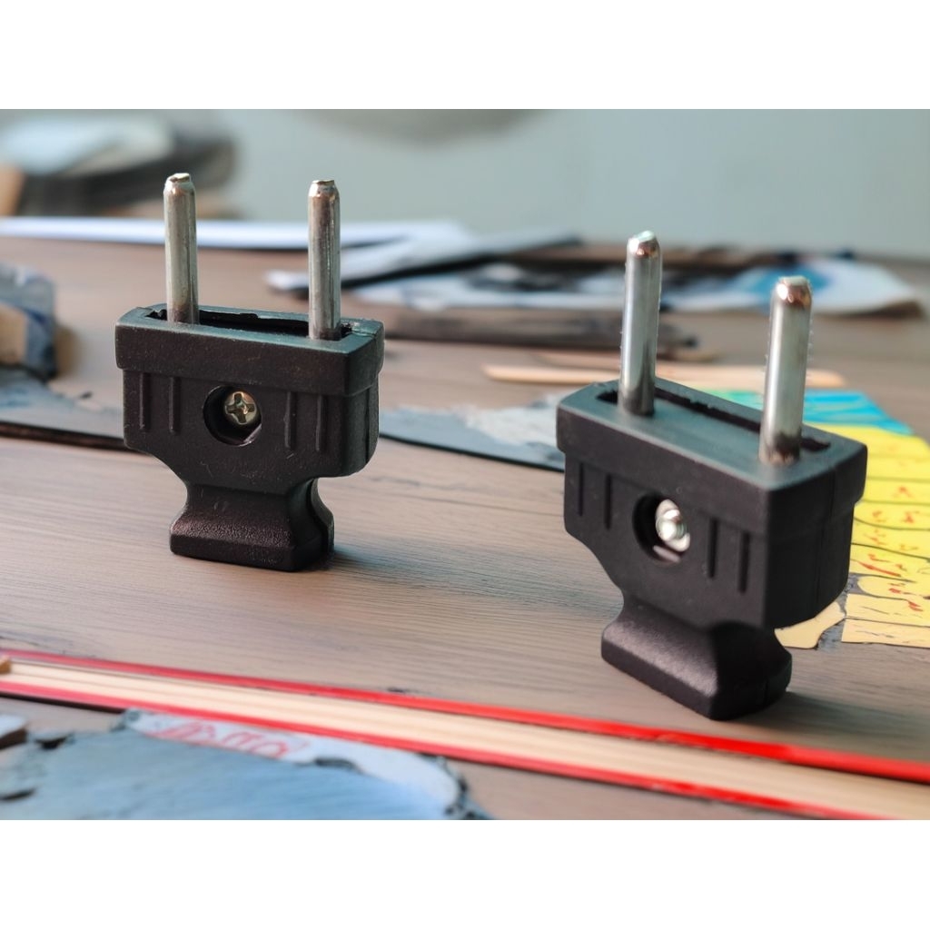 Kontra Steker Male & Female Steker Cewek & Cowok Hitam Steker Gepeng Murah Meriah