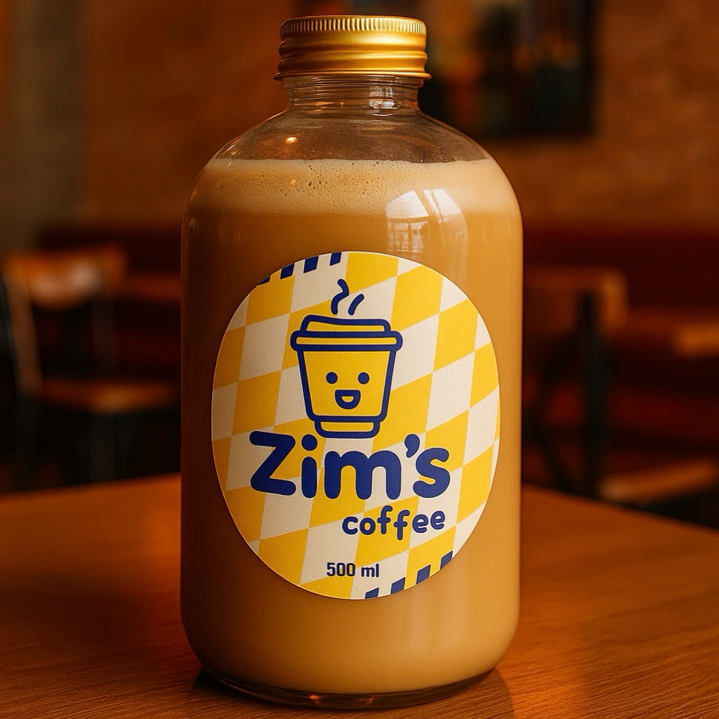 

1000ml Golden CREAMY LATTE Zims Coffee Kopi 1 Liter