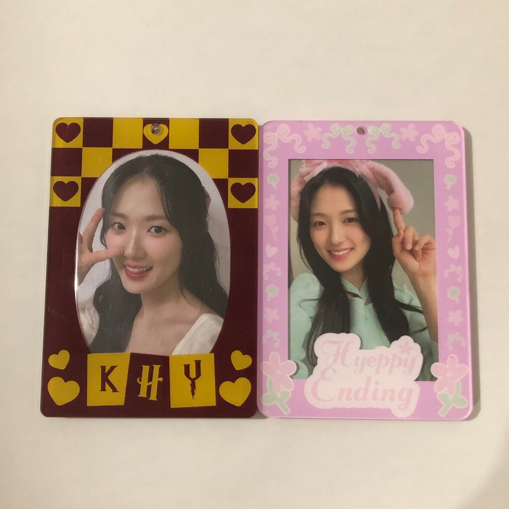 PO Pc holder Kim Hyeyoon khy hyeppyending lovely runner acrylic cahol photocard holder couple im sol
