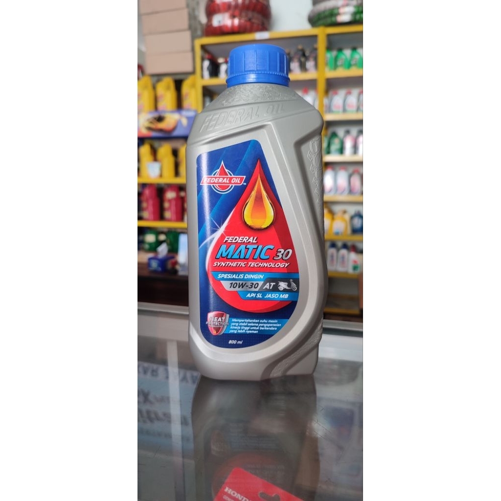 Oli Federal Matic30 10W-30 0'8L, oli motor