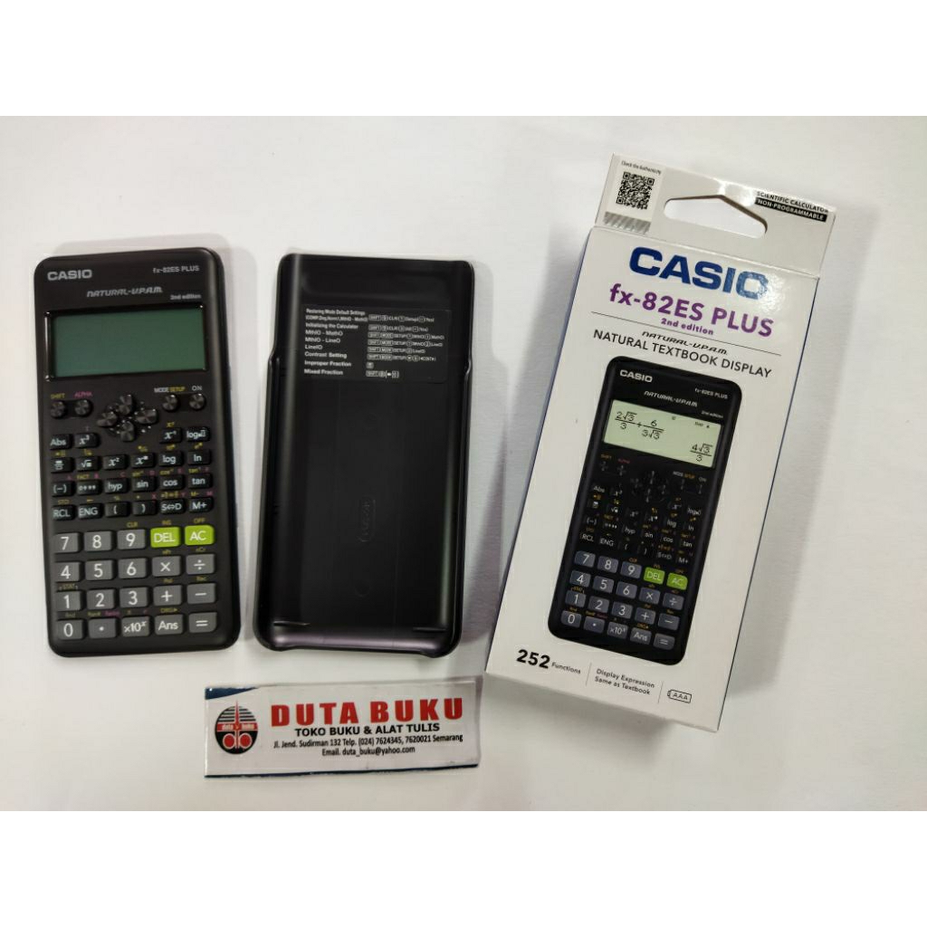 

Kalkulator Calculator Scientific Sekolah Ilmiah Casio FX-82ESPLUS - 2nd Edition 252 Fungsi Original