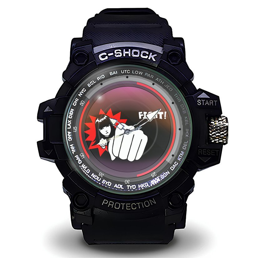 Jam Tangan Pria EMILY STRANGE Sport Analog Quartz Keren Terbaru Hitam