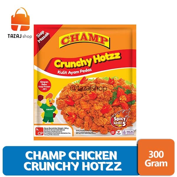 

Champ Chicken Crunchy Hotzz 300 Gram lv 5