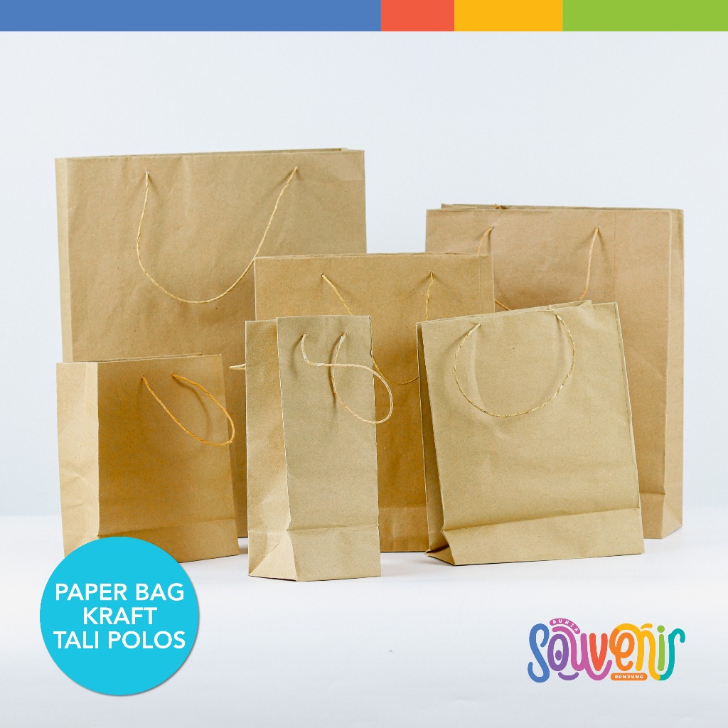 

Paper Bag Tali Polos Coklat | Paperbag Murah | Tas Kertas Kecil Mini Souvenir Kado Makanan Kue