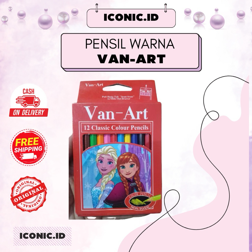 

Iconic.id - Van-Art Pensil Warna / Pensil Warna Van-Art Isi 12 / Pensil Warna Isi 12 Kecil