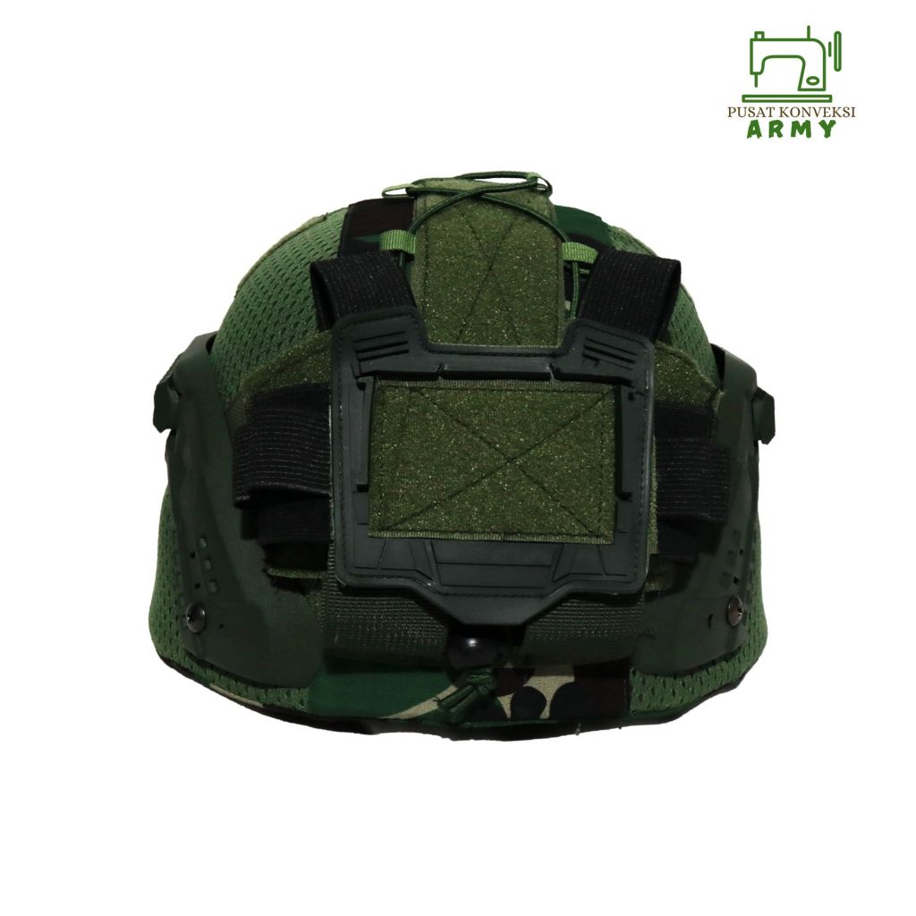 Helm Tactical Mich 2000 Full Cover Hijau Loreng
