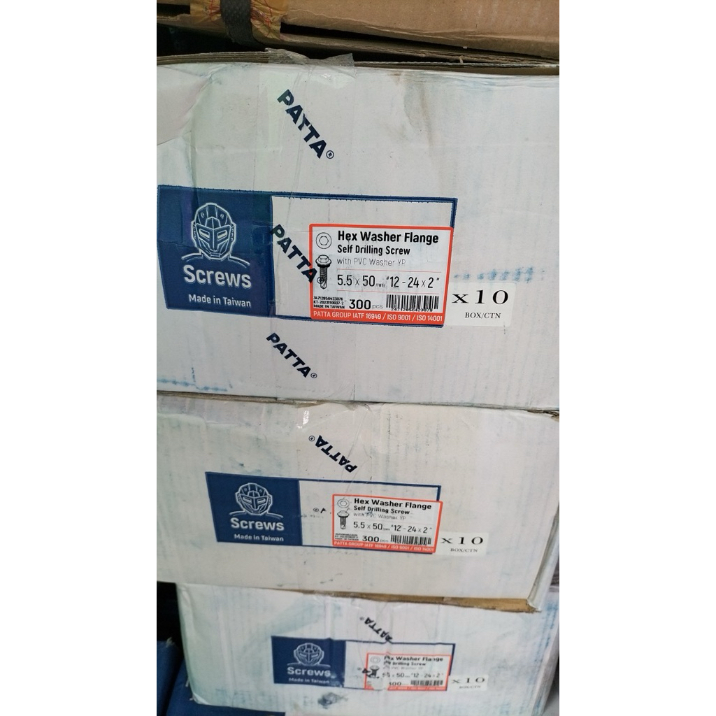 Baut Atap Patta 12x50 / 1box / 1 kotak / Baut Drilling Patta 12x50 / Baut Atap & Spandex