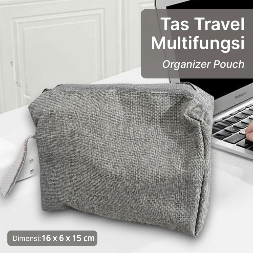 Tas Travel Organizer Pouch Multifunctional Storage Electronic Bag