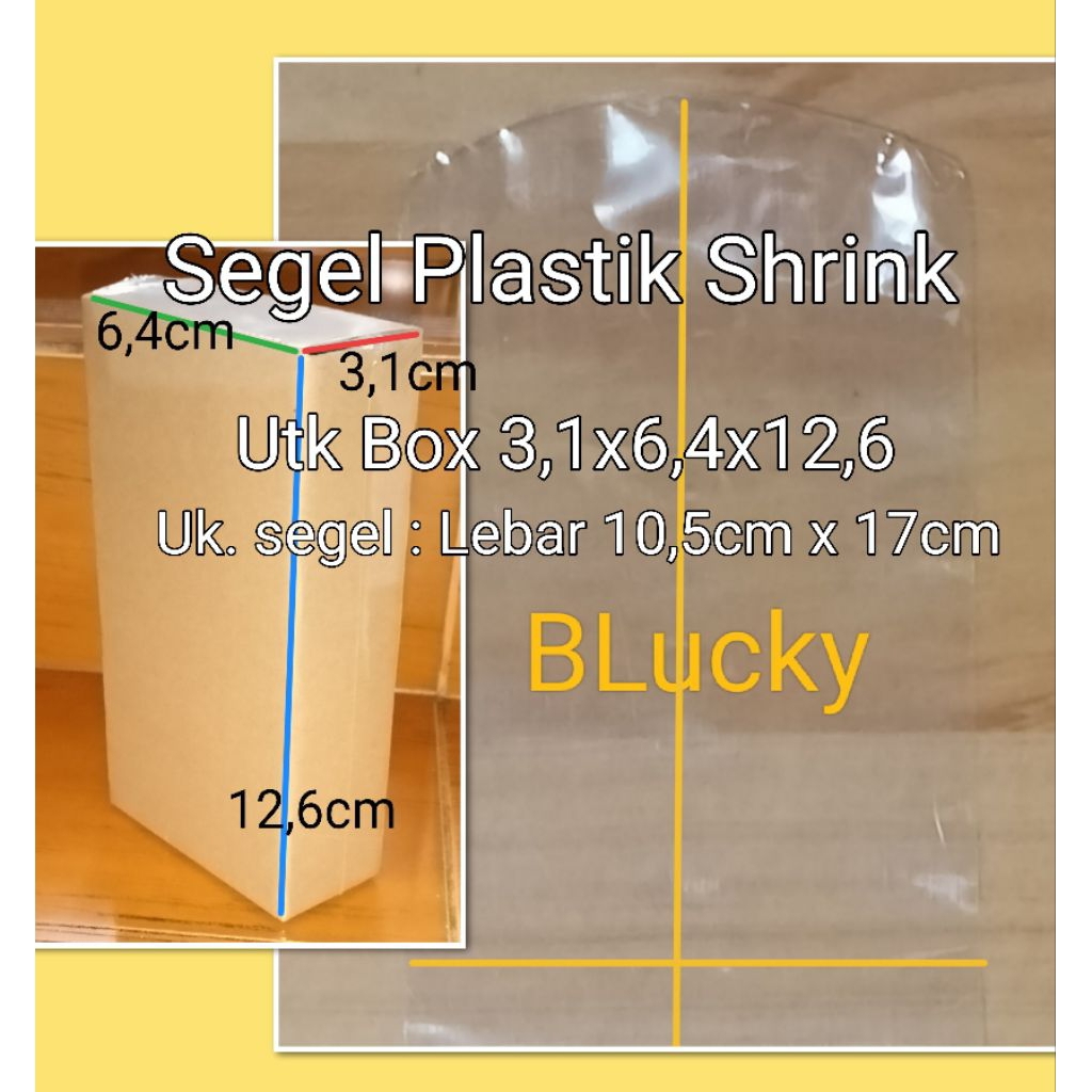 

100pcs Segel Plastik Shrink Lebar 10,5cmx17cm Untuk Box 3,1x6,4x12,6