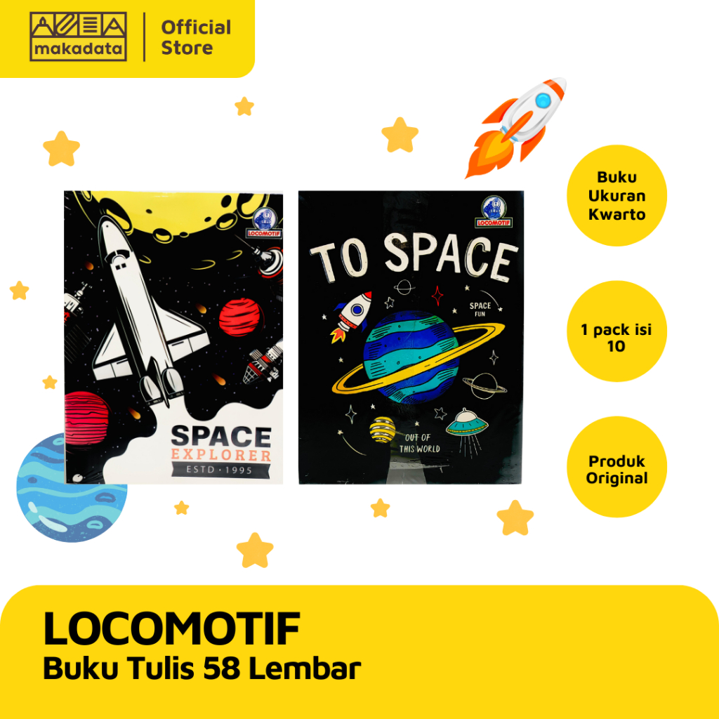 

BUKU TULIS KWARTO LOCOMOTIF 58 LEMBAR (1 PACK) MURAH