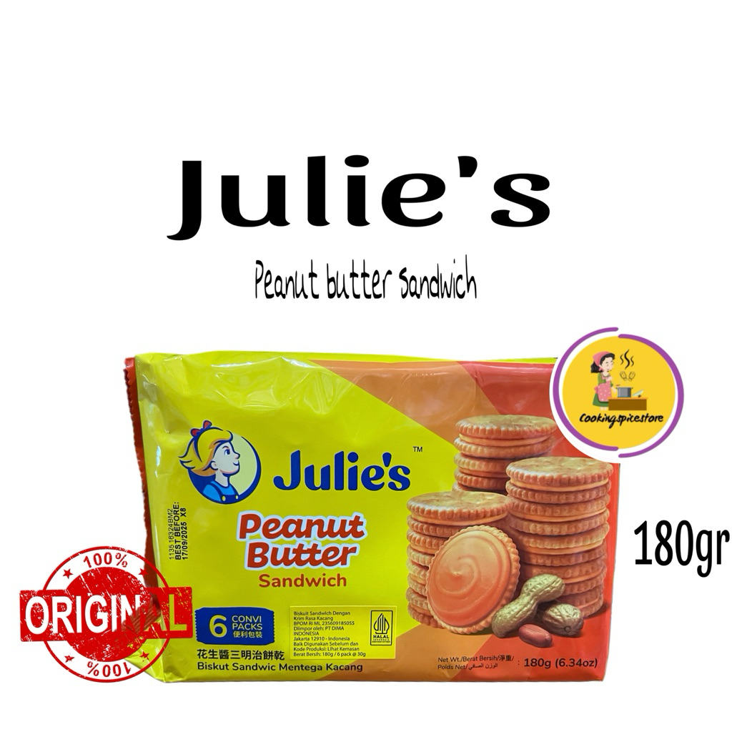 

Biskuit kacang - Julies Peanut Butter 180 gr