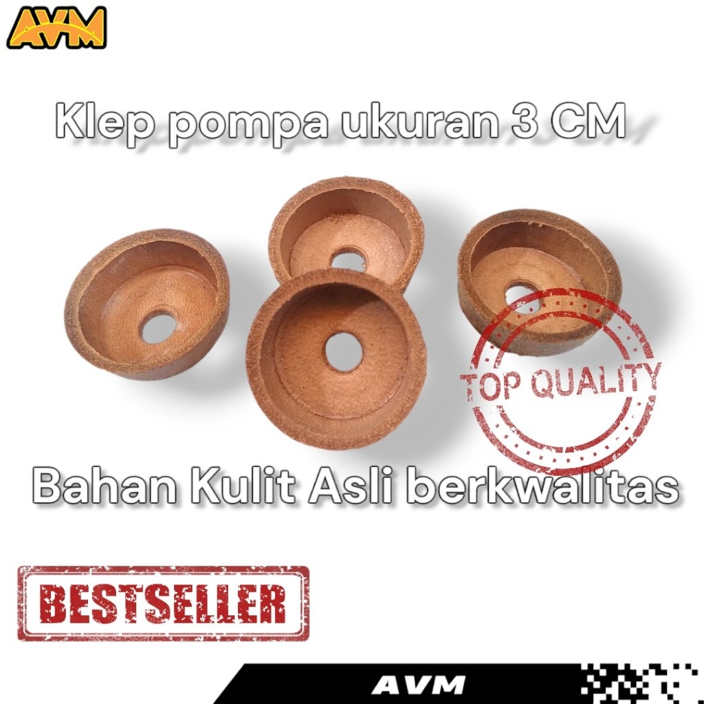 Klep pompa sepeda Klep Pompa Angin Ukuran 3CM Bahan kulit asli