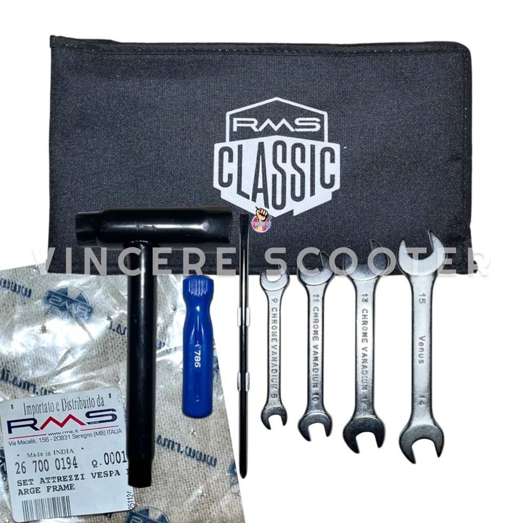 Toolkit Toolbag Tas Kunci Perkakas Obeng Busi RMS Vespa Lambretta