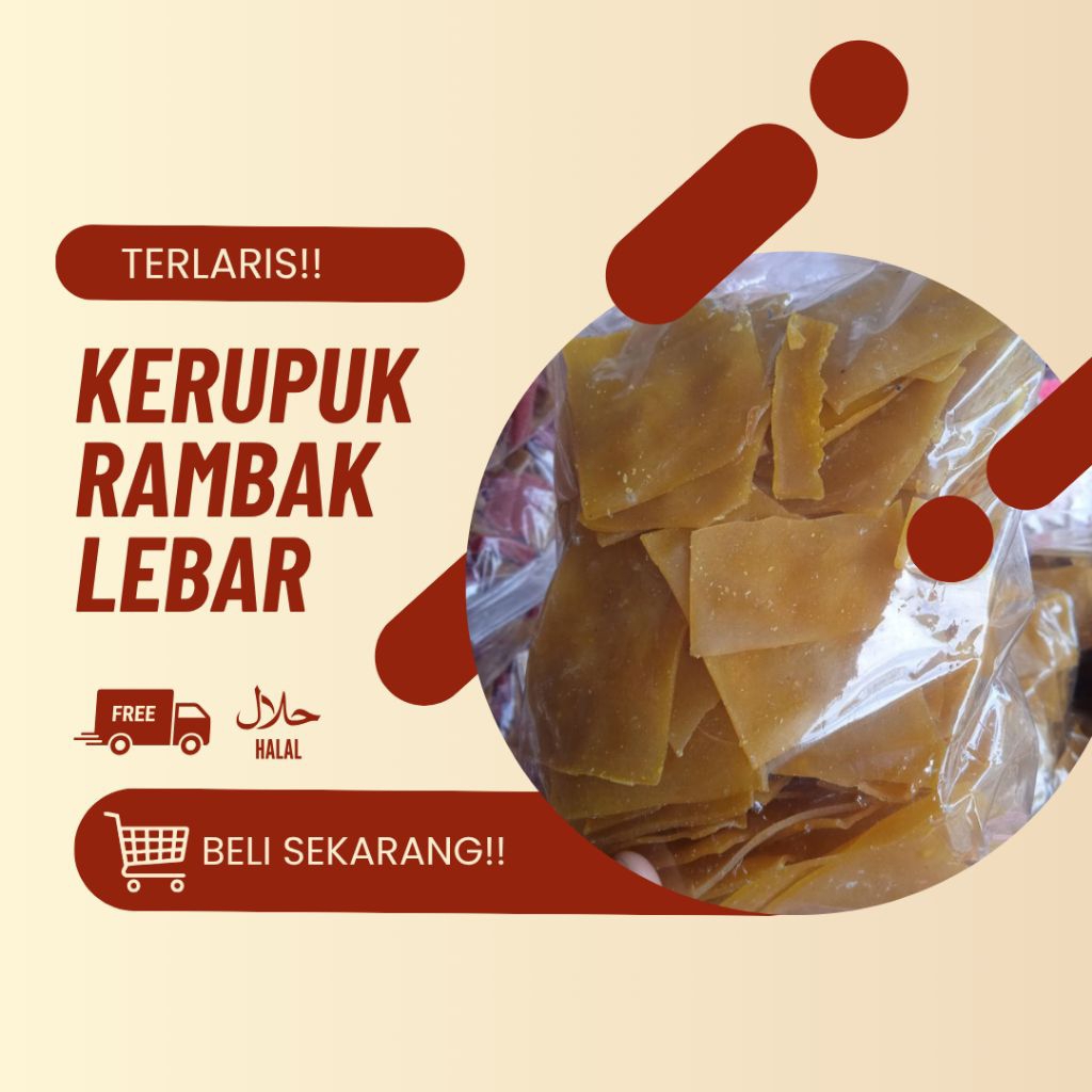 

KERUPUK KRECEK RAMBAK LEBAR || KERUPUK MENTAH SIAP GORENG
