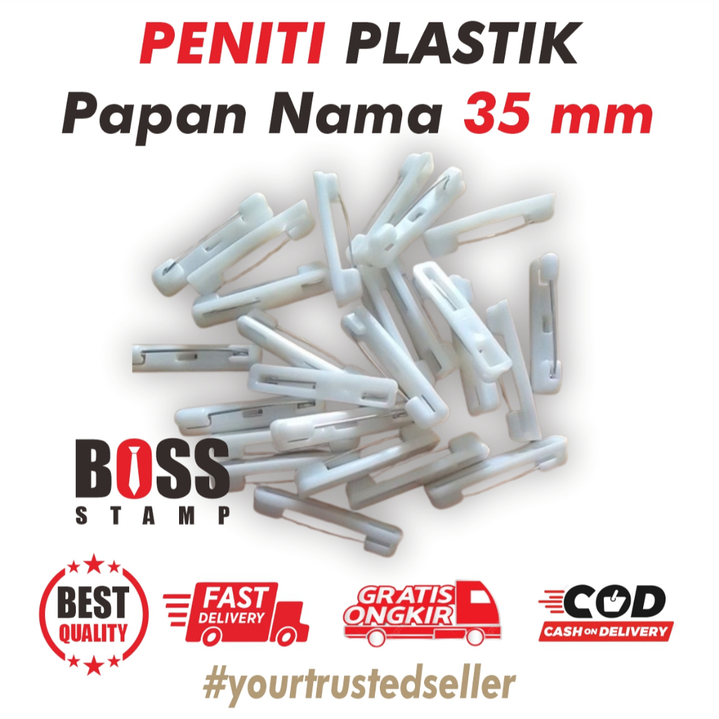 

Peniti Plastik 1 Gross ( 144 pcs) Name Tag Papan Nama