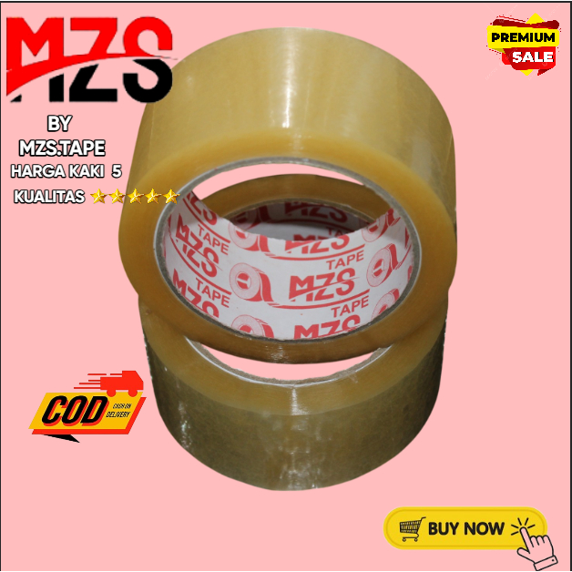 

Lakban OPP Tape / Lakban Bening MZS TAPE 72 Yard 1PCS